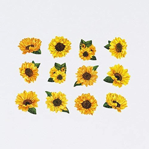 SUNFLOWER | Bande Washi Tape Masking Tape Sticker Roll BDA234 200 Stickers