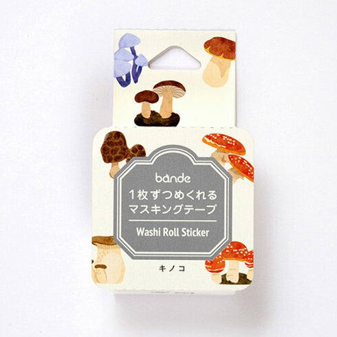 MUSHROOM | Bande Washi Tape Masking Tape Sticker Roll BDA305 200 Stickers