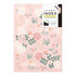 Midori MD A4 Single Pocket Index Clear Folder 2-Pack | Flowers