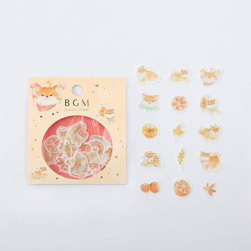 BGM Premium Die-Cut Flake Stickers Shiba Inu Dog Stickers | FG045