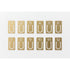 TRAVELER'S COMPANY TRC Numbered Brass Index Clips | Set of 12