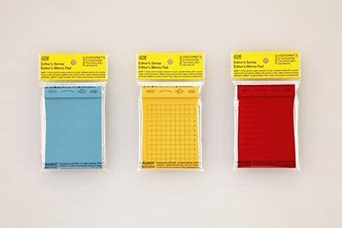Stalogy Editor's Series A7 RED RULED Lined Memo Pad Sticky Notes