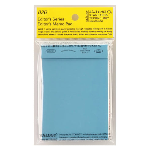 Stalogy Editor's Series A7 YELLOW GRID Memo Pad Sticky Notes