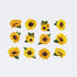 SUNFLOWER | Bande Washi Tape Masking Tape Sticker Roll BDA234 200 Stickers