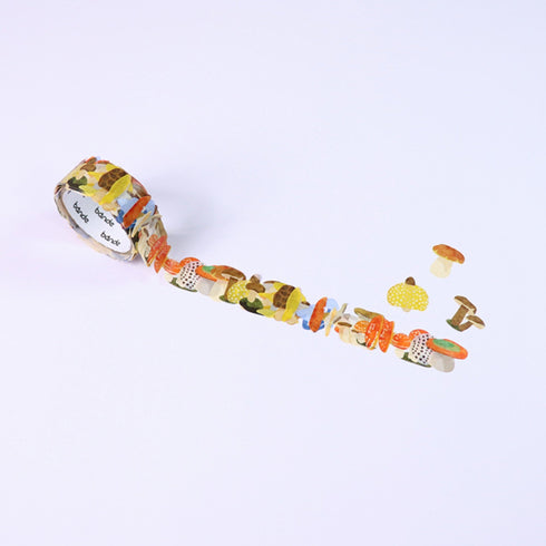 MUSHROOM | Bande Washi Tape Masking Tape Sticker Roll BDA305 200 Stickers
