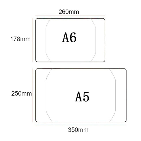 A5 or A6 | Techo Frosted Matte Cover on Cover Planner Cover