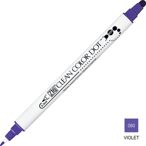 Kuretake ZIG Clean Color Dot BRILLIANT RED Double-Sided Marker | TC6100-020