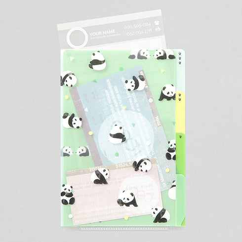Midori MD A4 3 Pocket Clear Folder | Panda