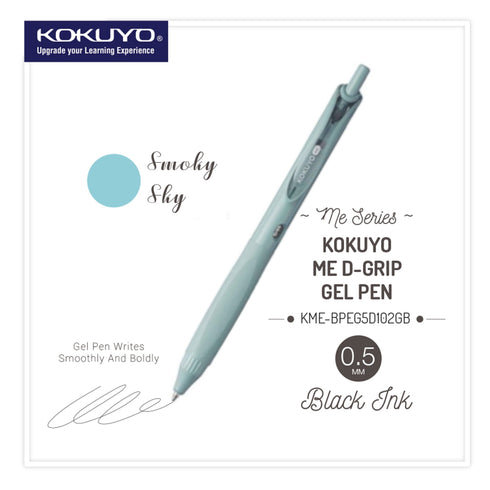 SMOKY SKY 0.5mm Single Pen or Set | Kokuyo "ME" Series Retractable Gel Pen