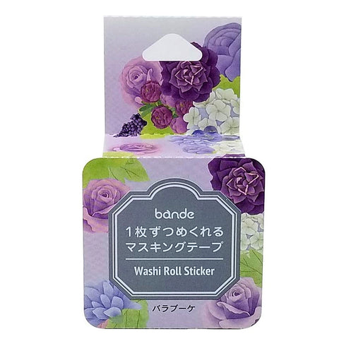 ROSE BOUQUET | Bande Washi Tape Masking Tape Sticker Roll Roses BDA270 200 Stickers