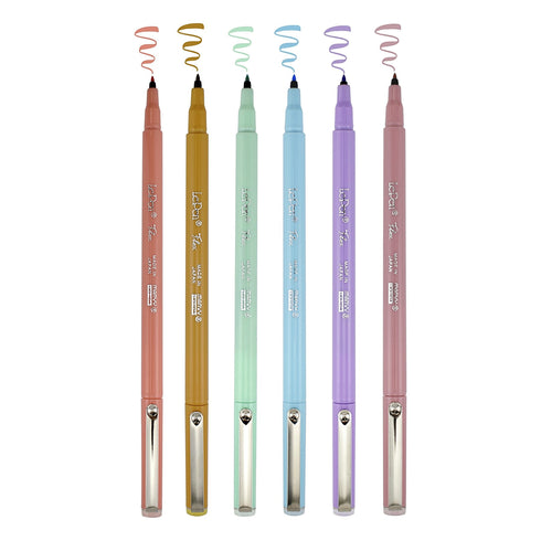 Marvy Le Pen FLEX Brush Pen Flexible PASTELS Pen DUSTY PINK 4800-6A | Single Pen or Complete Set