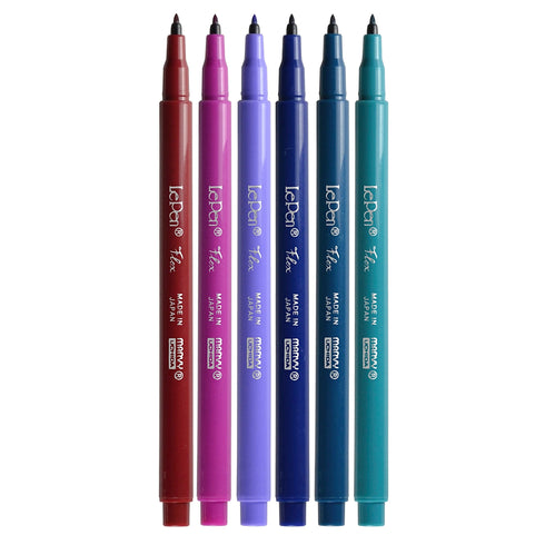 Marvy Le Pen FLEX Brush Pen Flexible JEWEL Pen MAGENTA 4800-6B | Single Pen or Complete Set