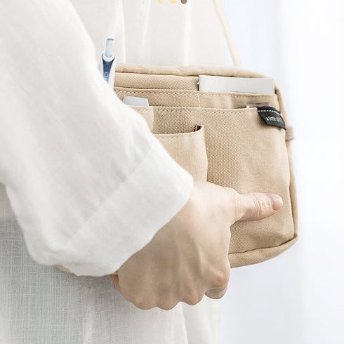 LIGHT BROWN Japan KOKUYO New One Series Large Capacity Folio Case Bag in Bag Pen Case Pencil Case