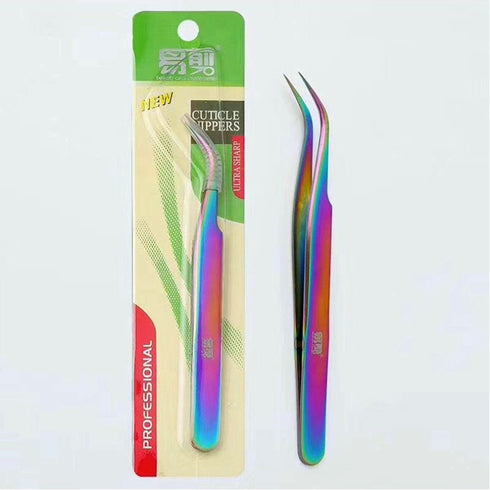 RAINBOW Precision Tweezers for Tiny Sticker Placement | Planner Notebook Jewelry Tool
