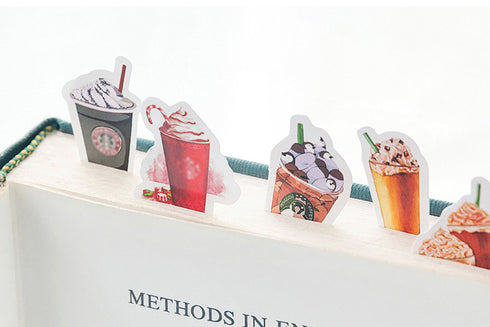 Premium Die-Cut Stickers I Love Drinks Coffee Frappuccino Asian Drinks Beverages