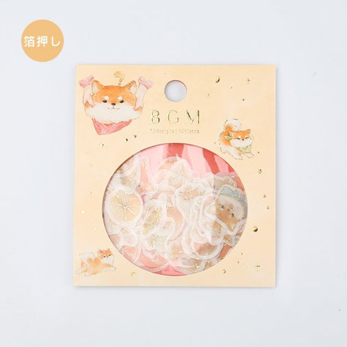 BGM Premium Die-Cut Flake Stickers Shiba Inu Dog Stickers | FG045