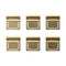 TRAVELER'S COMPANY BRASS Index Clips | Set of 6