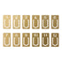 TRAVELER'S COMPANY TRC Numbered Brass Index Clips | Set of 12