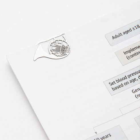 MIDORI E-Clip Etching Clip Instrument Music Piano French Horn Violin Paper Clips