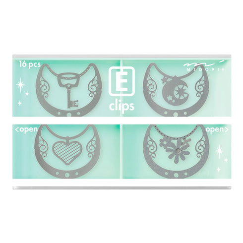 MIDORI E-Clip Etching Clip Necklace Jewelry Paper Clips