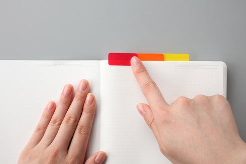 Stalogy Index Tab Sticky Notes | Fine & Earth Color 12 Sheets S2300