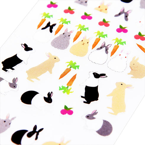 Midori Seal Collection Planner Stickers Removable Sticker | 2196 Rabbit
