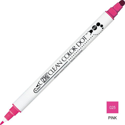 Kuretake ZIG Clean Color Dot BRILLIANT RED Double-Sided Marker | TC6100-020