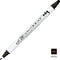 Kuretake ZIG Clean Color Dot BRILLIANT BLACK Double-Sided Marker | TC6100-010
