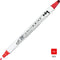 Kuretake ZIG Clean Color Dot BRILLIANT RED Double-Sided Marker | TC6100-020