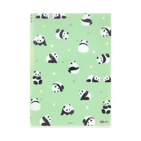 Midori MD A4 3 Pocket Clear Folder | Panda