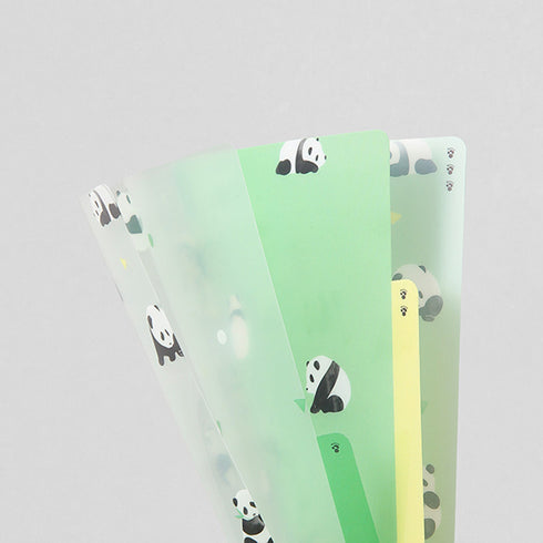 Midori MD A4 3 Pocket Clear Folder | Panda