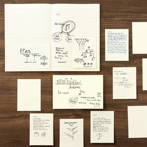 Midori A7 MD Midori RULED Lined Sticky Notes