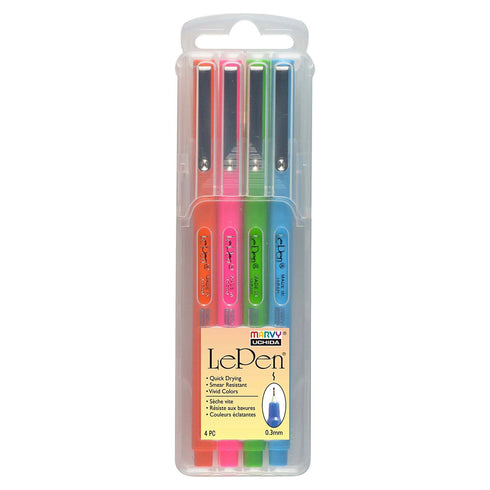 Marvy Le Pen Pastel Pen BRIGHTS PINK 0.3mm 4300-4H | Single Pen or Complete Set