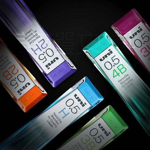 Mitsubishi Uni NanoDia B Hardness Low-Wear Pencil Lead | 0.5 mm