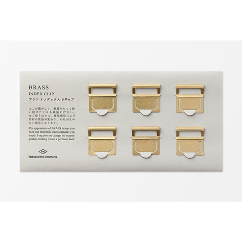 TRAVELER'S COMPANY BRASS Index Clips | Set of 6