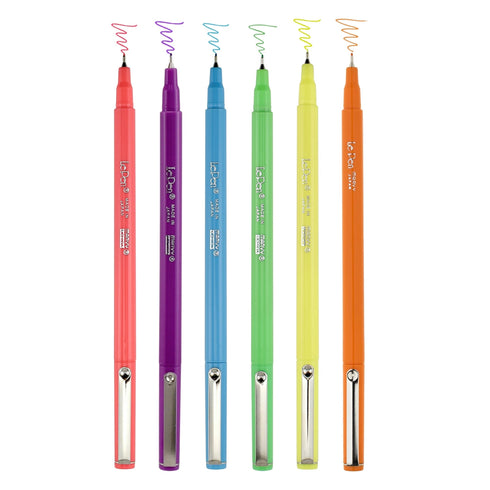 Marvy Le Pen NEON Set Fluorescent PINK 0.3mm 4300-6F | Single Pen or Complete Set