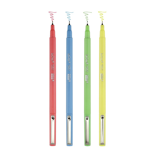 Marvy Le Pen NEON Set Fluorescent YELLOW 0.3mm 4300-4F | Single Pen or Complete Set
