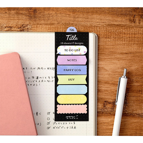 Midori Sticky Notes Bullet Journal Sticky Notes Daily COLORFUL Day Notes | 70 Sheets 19063