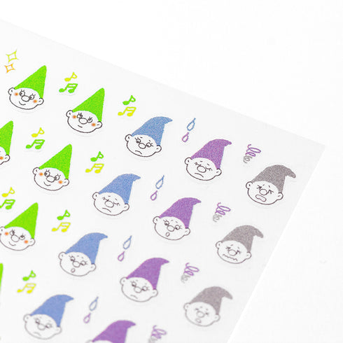 Midori Seal Collection Planner Stickers Removable Mood Stickers Mood Tracker Stickers | 2303 Troll Gnome