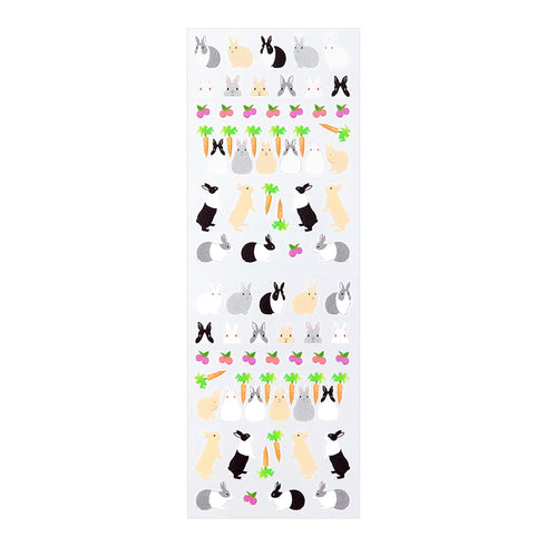 Midori Seal Collection Planner Stickers Removable Sticker | 2196 Rabbit