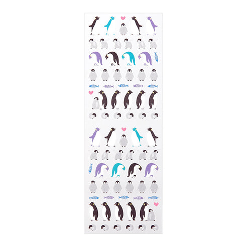 Midori Seal Collection Planner Stickers Removable Sticker | 2197 Penguin