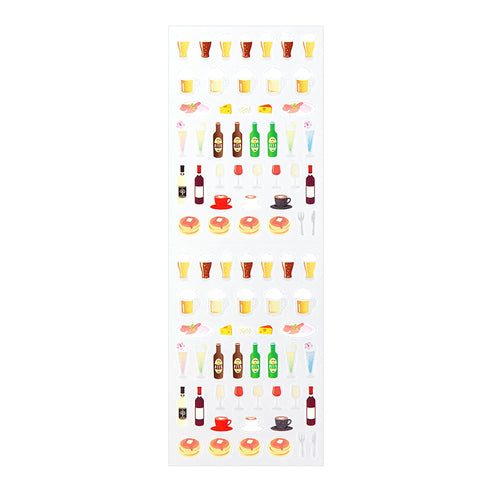 Midori Seal Collection Planner Stickers Removable Sticker | 2198 Food