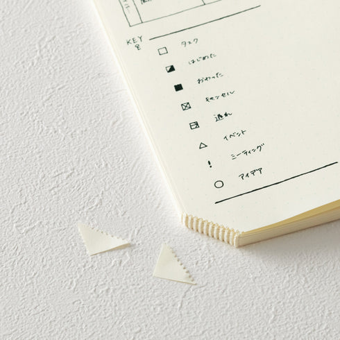 A5 MD Midori CODEX JOURNAL One Day Per Page "Lay Flat" | Dot Grid