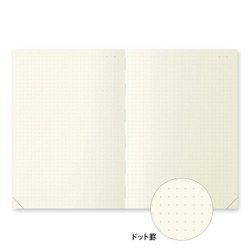 A5 MD Midori CODEX JOURNAL One Day Per Page "Lay Flat" | Dot Grid