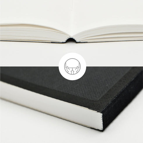 Papermood A6 HIGHTIDE 52gsm Tomoe River 3.5mm or BLANK Grid Paper Grid Undated Softcover Notebook Planner Journal | 256 Pages