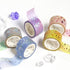 BGM Macaroon Flowers Tulips Sakura Cherry Blossoms Silver Foil Washi Tape