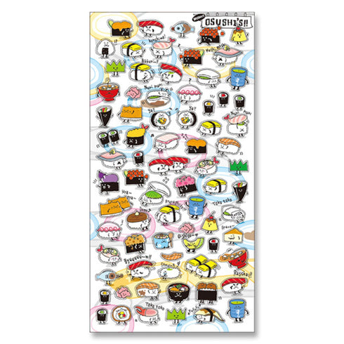 Mind Wave Seals SUSHI Mochi Food Stickers Seals Bujo Tiny Stickers | 77740