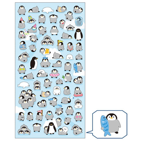 Mind Wave Seals PENGUIN Stickers Seals Bujo Tiny Stickers | 78087