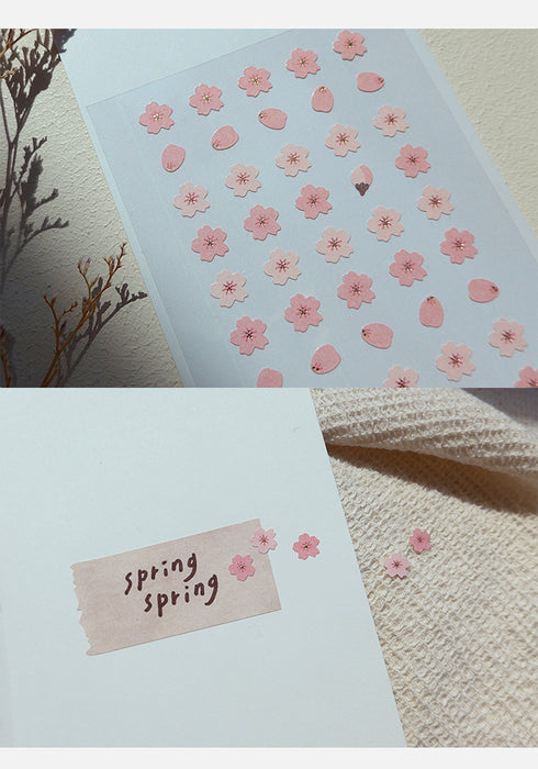 Suatelier Sonia PVC Transparent Stickers Mini Series 106 | Sakura Cherry Blossom