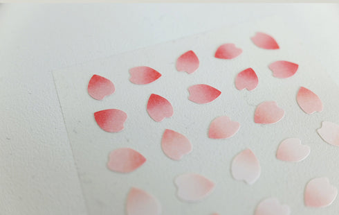 Suatelier Planner Stickers 1667 | Plain Shapes 63 Sakura Petals Cherry Blossom Petal Stickers